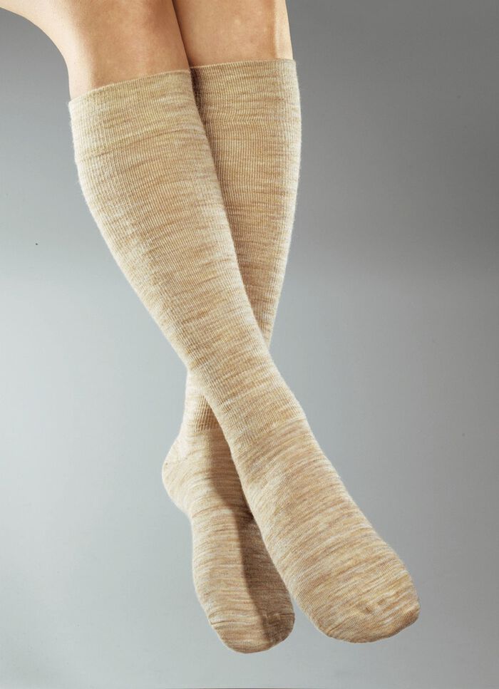 Stützkniestrümpfe, 3er Pack BEIGE